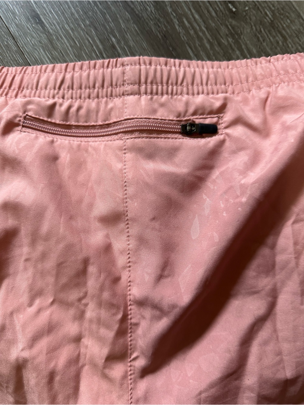 Nike Women's Coral Athletic Running Shorts with White Swoosh - Picture 6 of 7